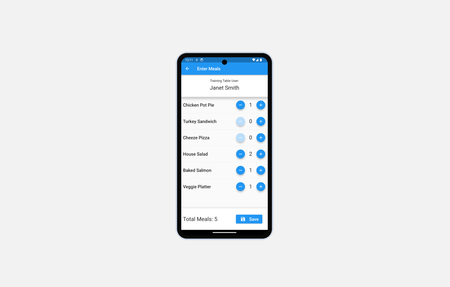 Data Entry Screen
